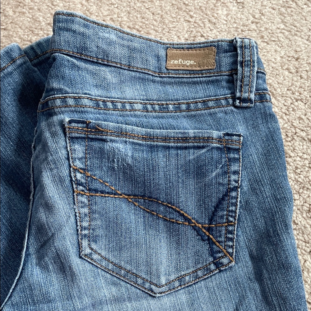 Y2K Refuge Juniors Blue Jeans - Picture 3 of 11
